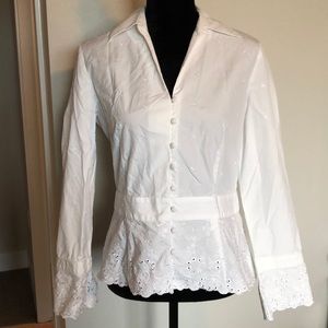 Ann Taylor button up top